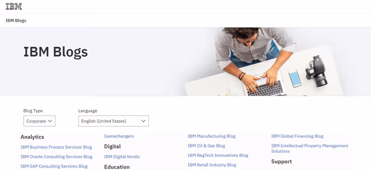 Блог корпорації IBM на WordPress