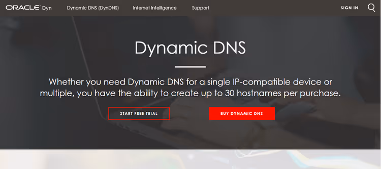 Сайт хмарної компанії Dyn на WordPress