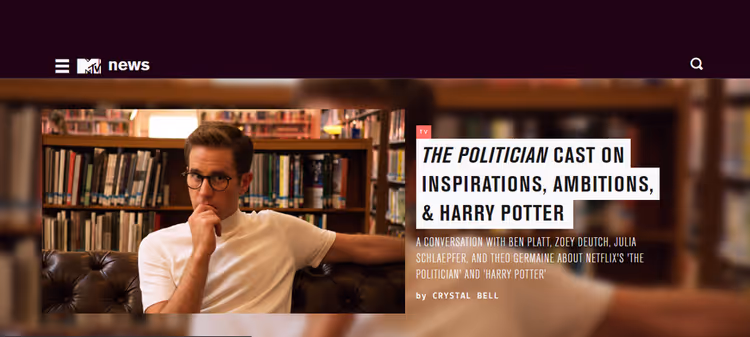 Новинний сайт MTV на WordPress