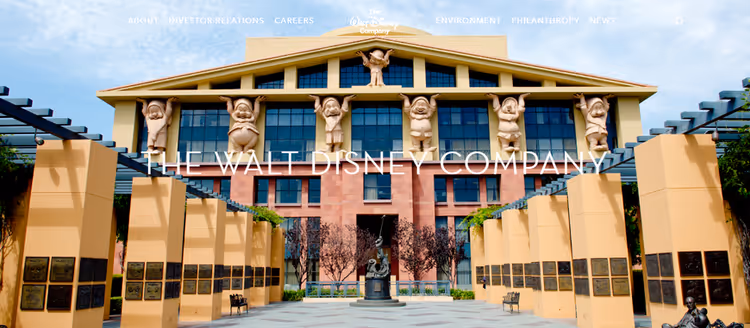 Корпоративний сайт Walt Disney на WordPress