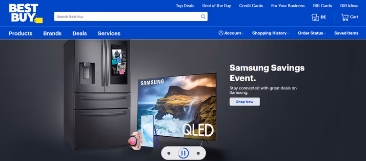 Сайт ритейлера Best Buy на WordPress