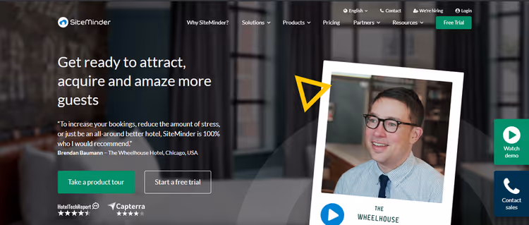 Сайт платформи SiteMinder на WordPress