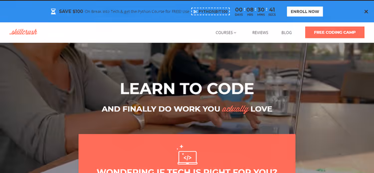Сайт школи Skillcrush на WordPress