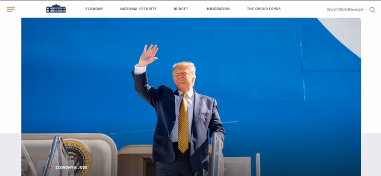 Офіційний сайт Білого дому на WordPress