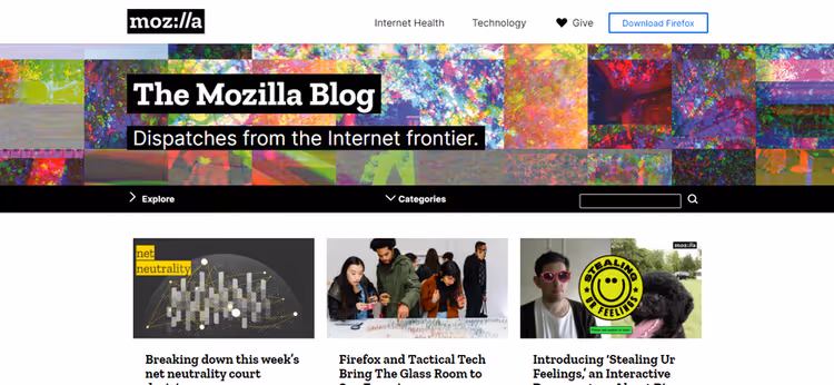 Блог Mozilla на WordPress
