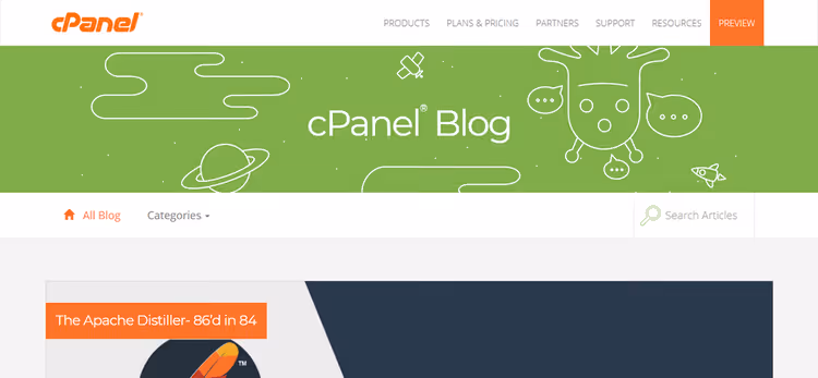 Блог cPanel на WordPress