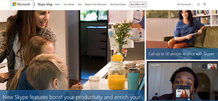 Блог Skype на WordPress