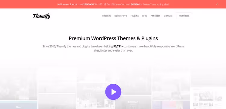 Assemblaggio visuale della pagina in Themify Builder