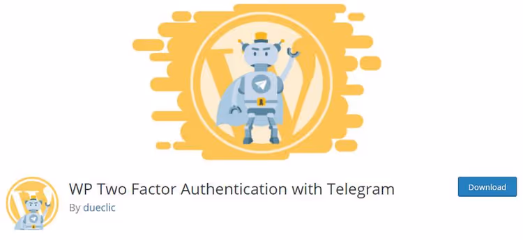 WordPress-innstillinger for tofaktorautentisering via Telegram