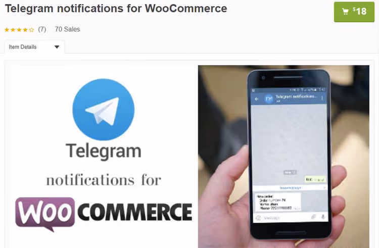 WooCommerce-ordrevarsler i Telegram