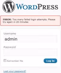 Mislykkede WordPress-innloggingsforsøk