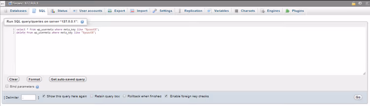Yoast SEO -tietueiden etsiminen wp_usermeta-taulusta