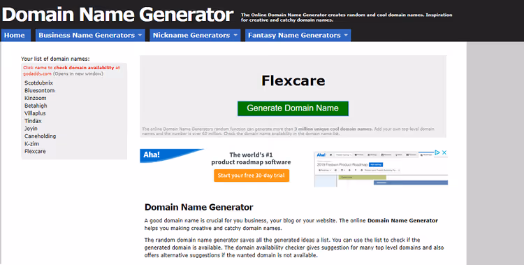 Multi-purpose Online Generator interface