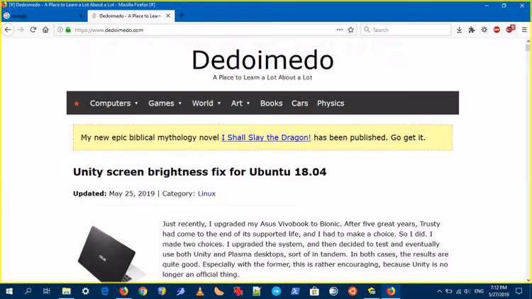 Browser window with sandbox prefix in title