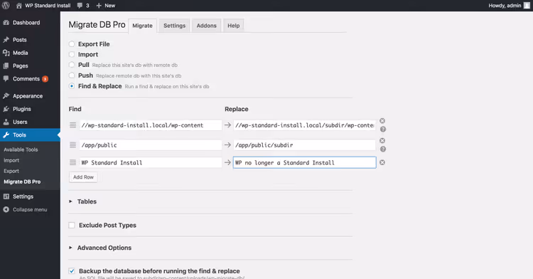 Setting up selective replacement to add subdirectory