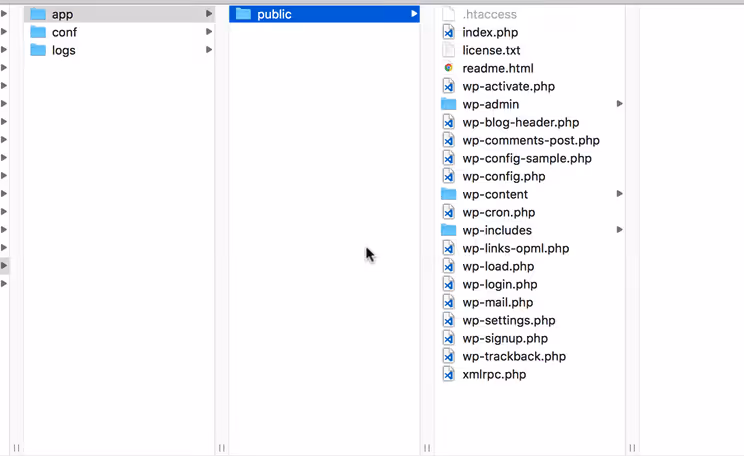 WordPress files moved to subdir subdirectory
