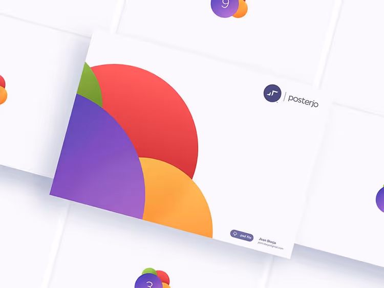 Gratis minimalistisk PSD-mockup for nettside
