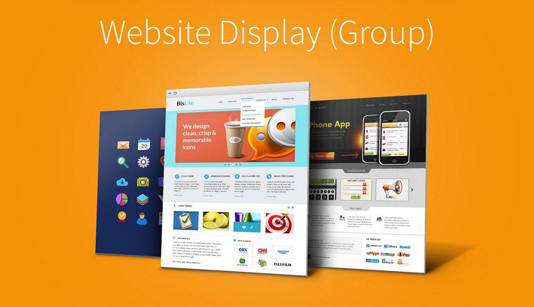 40+ лучших PSD мокапов и инструментов для веб-сайтов 2020