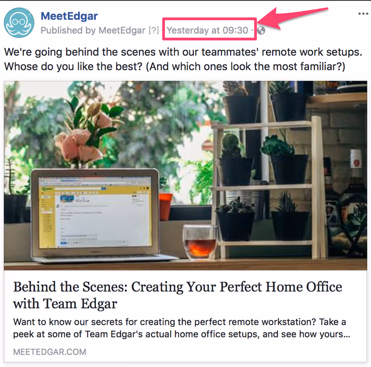 Permanent länk till inlägg på business.facebook.com