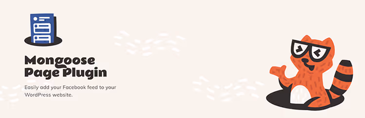 Example of a Facebook feed embedded via Mongoose Page Plugin on a site