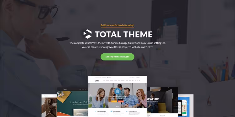 Тема Total, универсальный WordPress шаблон конструктор с WPBakery
