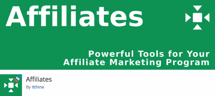 itthinxi Affiliates plugin partnerhalduse leht