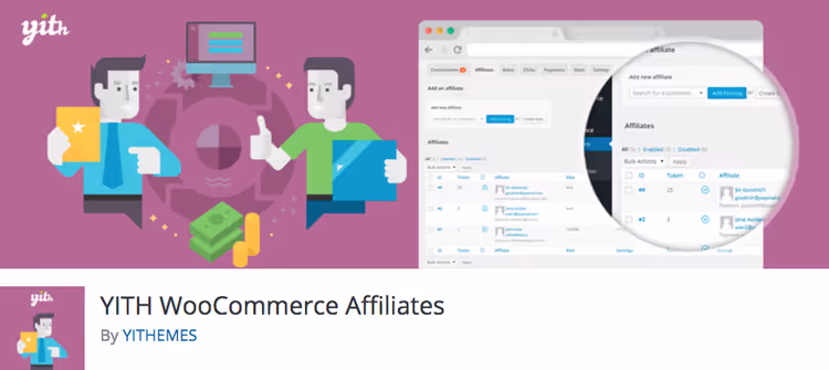 YITH WooCommerce Affiliates komisjonitasu seaded WordPressi administraatoris