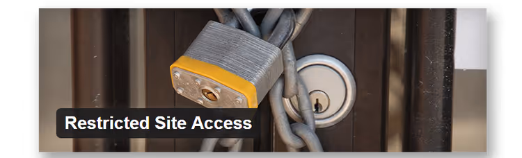 Налаштування плагіна Restricted Site Access в адмінці WordPress