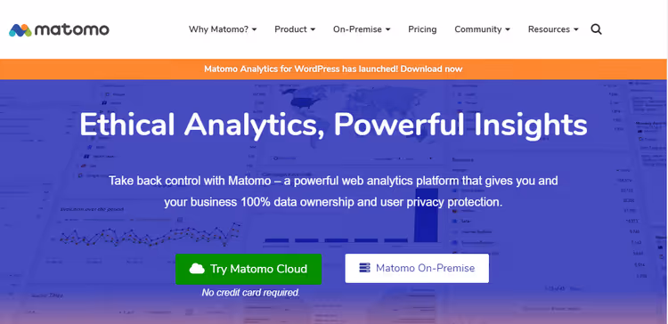 Przegląd możliwości Matomo Analytics, pulpit e-commerce