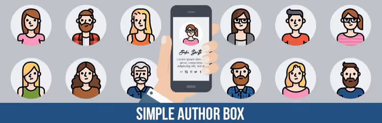 Inställningsfönster för tillägget Simple Author Box