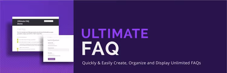 Plugin Ultimate FAQ para criar um bloco de FAQ no WordPress