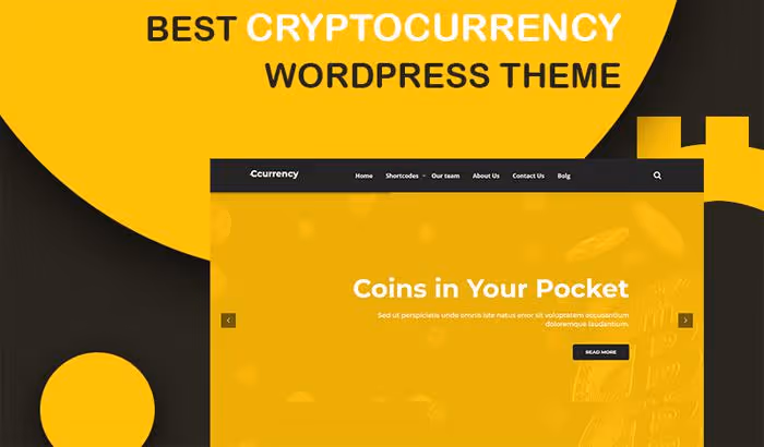 Screenshot del tema cCurrency, sito su bitcoin