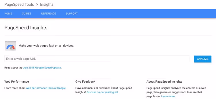 Google PageSpeed Insights report with performance scores