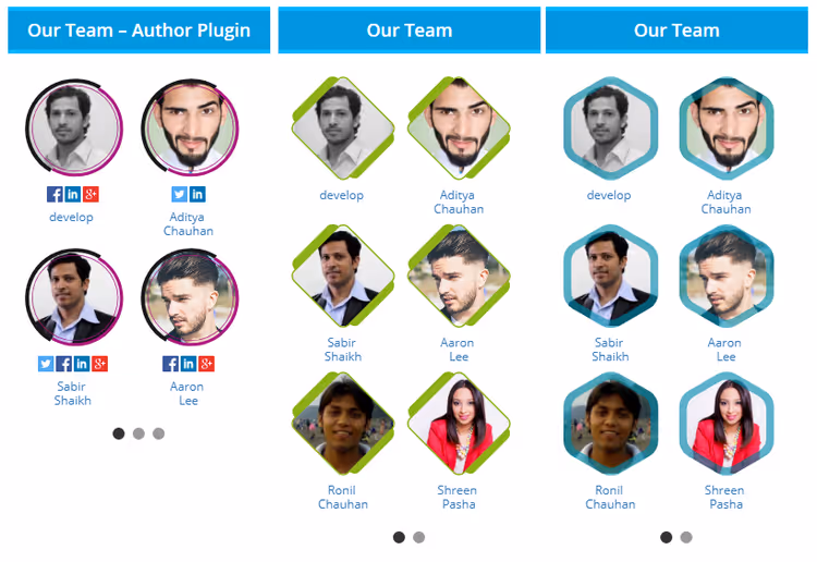 Widget de liste d'auteurs de A Fancy WordPress Author List dans la barre latérale