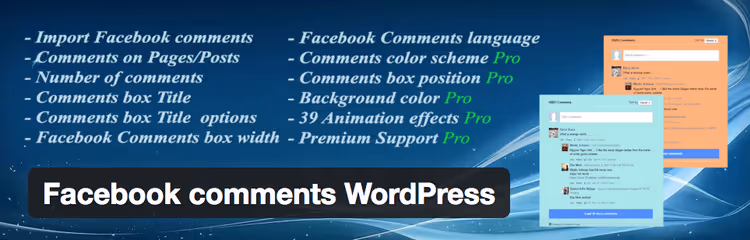 Natiivi Facebook-kommentti WordPress-artikkelin alla