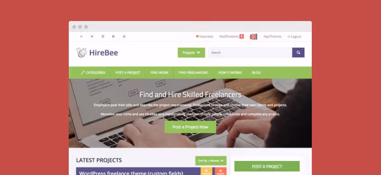 HireBee-joukkoistamismarkkinapaikka ja projektilomake