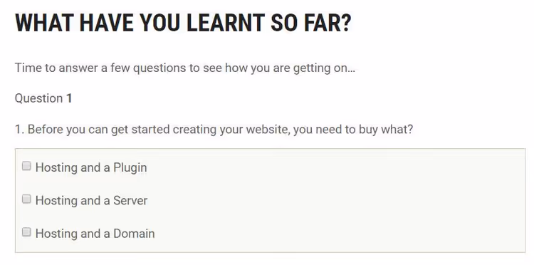 Opprette en quiz via LearnDash LMS-menyen