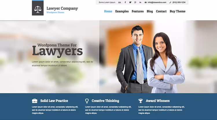 Шаблон теми Lawyer від AitThemes для адвокатського бюро