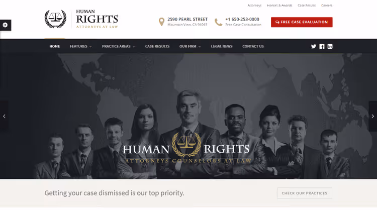 Дизайн сторінки теми HumanRights для правозахисних організацій