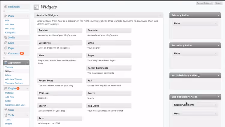 WordPress 2.8 Baker, widgets, temas e velocidade melhorados