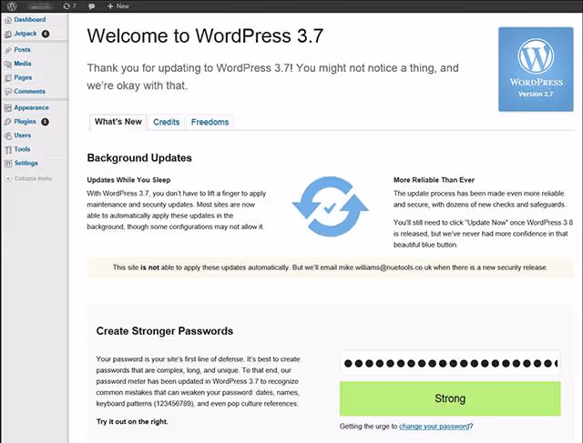 WordPress 3.9 Smith, pré-visualização de galeria ao vivo e imagens arrastar e largar no editor