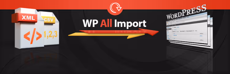 Interface d'importation WP All Import avec glisser-déposer