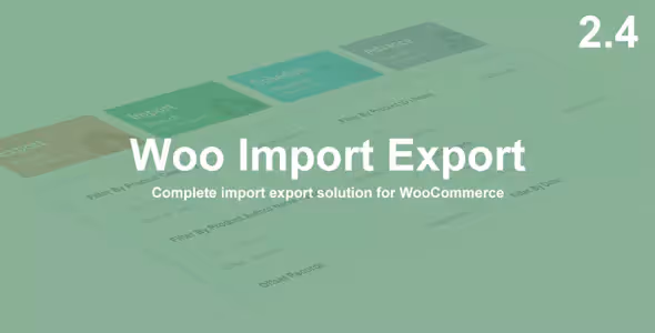 Panneau d'importation et d'exportation de données WooCommerce