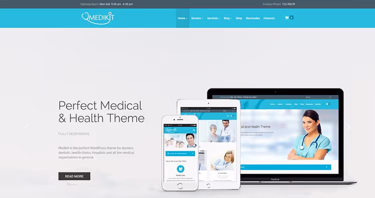 Medikit teema Google Material Design stiilis meditsiiniveebile