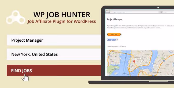 WP Job Hunter -työpaikkailmoituswidget