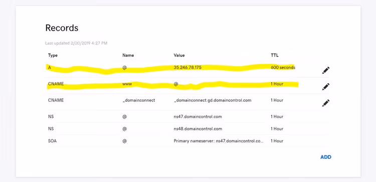 Hosting IP address in the cPanel statistics section