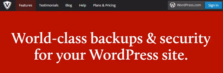 VaultPress backup plugin