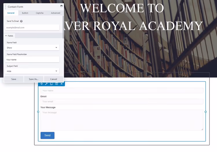 Dragging a module into the Beaver Builder layout