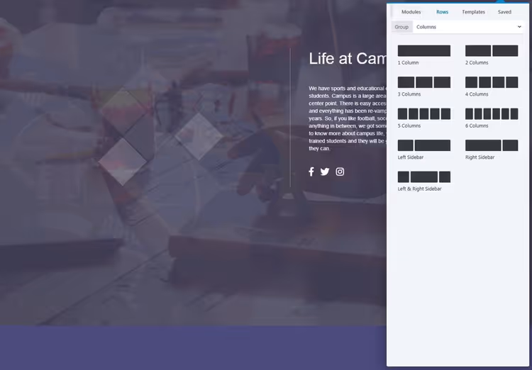 Saving a page in Beaver Builder
