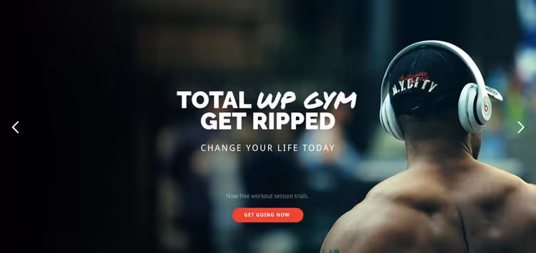 Demo de Total Gym, página de aterrizaje de club de fitness